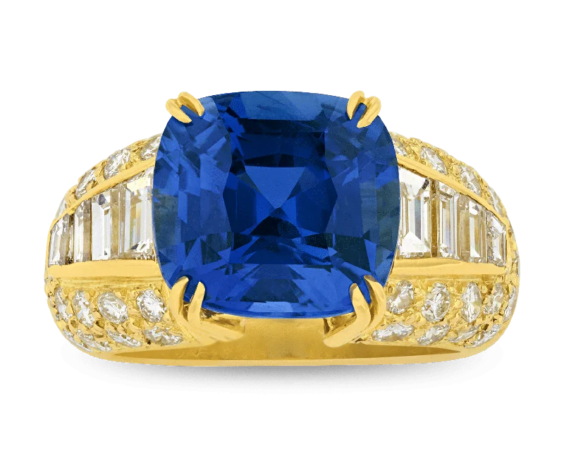 Women’s rings with starburst sapphire for radiance -Boucheron Untreated Burma Sapphire Ring, 7.11 Carats