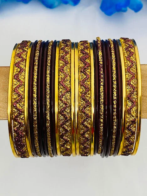 Bangles with rose gold filigree for elegance -New Trendy Bollywood Style Designer Bangles