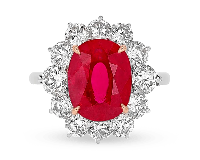 Women’s rings with citrine stones for warmth -Ruby Ring, 4.00 Carats