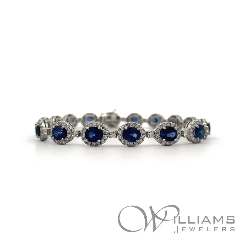 Bracelets with emerald stones for green luxury -Williams Signature 18 Karat Sapphire Bracelet