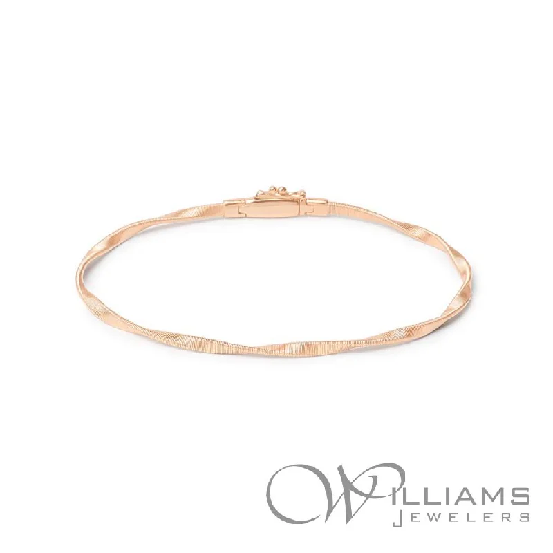 Bracelets with matte rose gold for subtlety -Marco Bicego Marrakech 18 Karat Bracelet