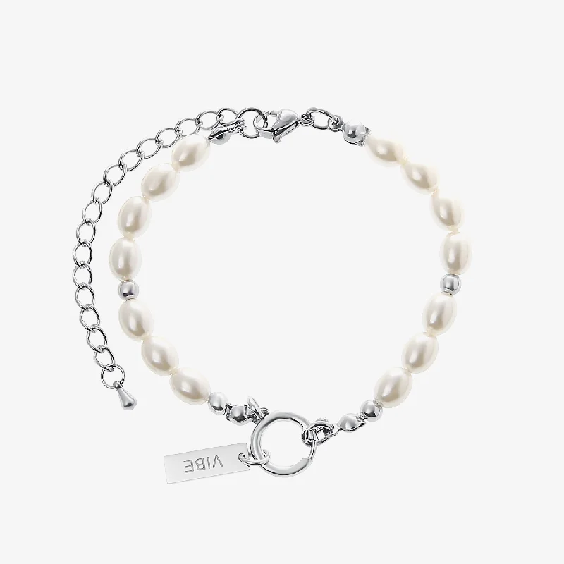 Ring Buckle Pearl Bracelet