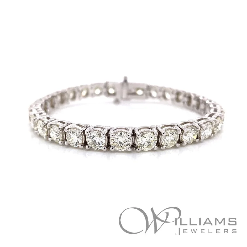 Bracelets with pave ruby for dazzling sparkle -Williams Signature 14 Karat Diamond Bracelet