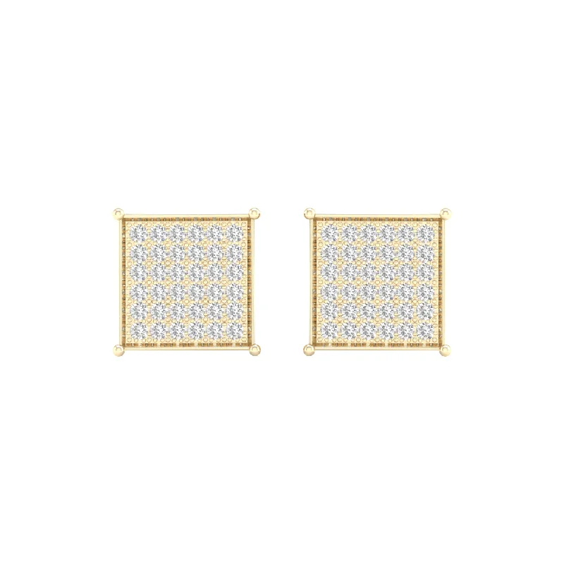 Small hoop earrings for a delicate and understated everyday wear-10K 0.20CT Diamond Earring