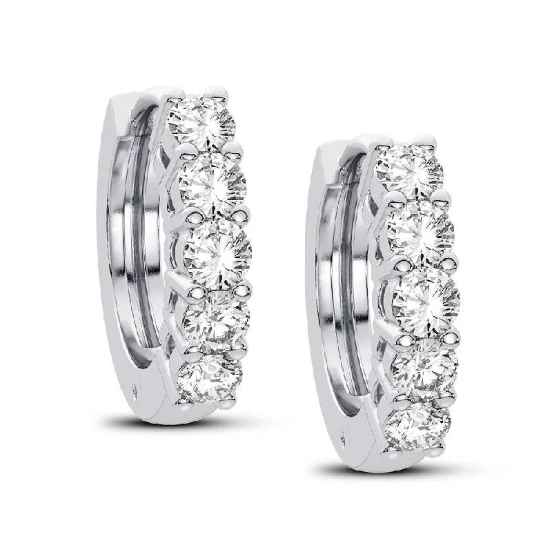 Best hoop earrings with oval shapes for a unique and elongated design-10K 0.27CT Diamond Earring