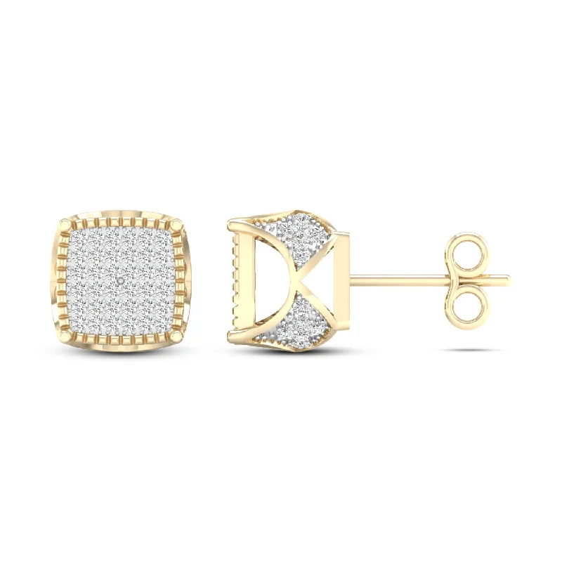 Best hoop earrings with geometric pendants for a modern, chic appeal-10K 0.33CT Diamond Earring