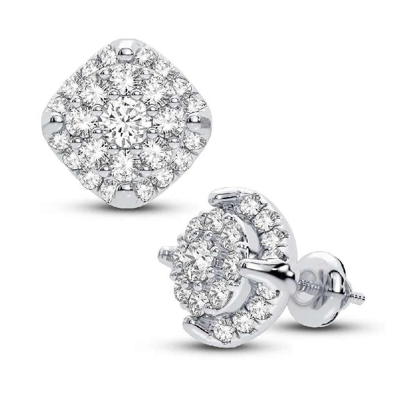 Best hoop earrings with smooth ceramic finishes for a polished, clean style-10K 0.50CT DIAMOND EARRING