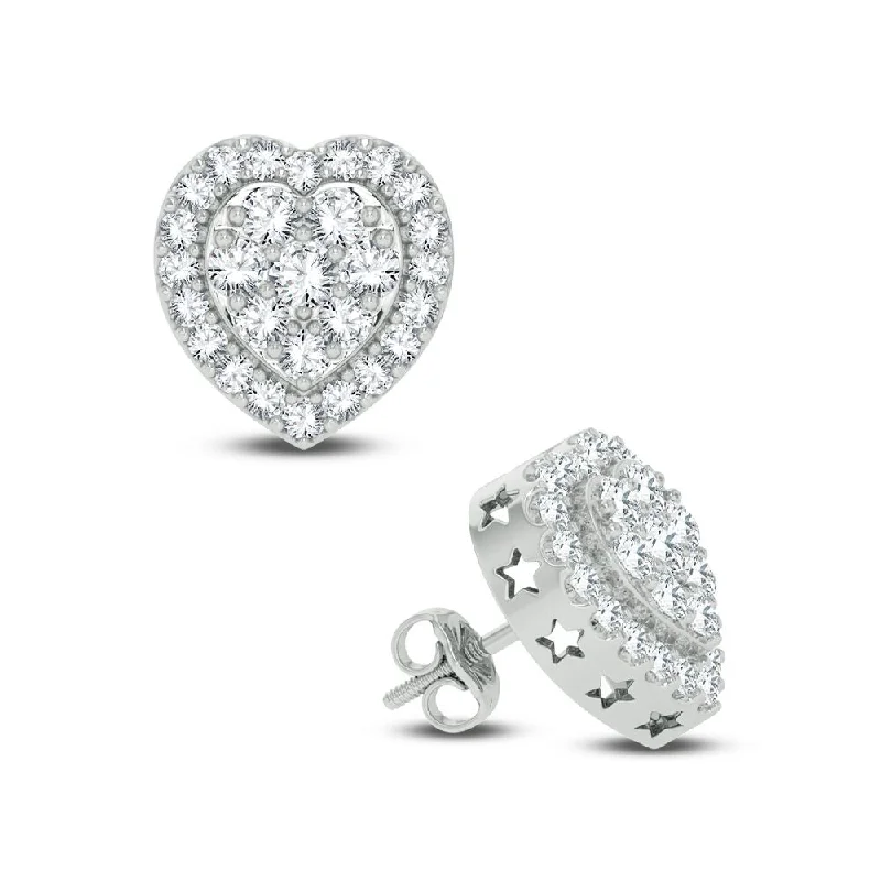 Best hoop earrings with tribal designs for a cultural and exotic aesthetic-10K 2.00CT DIAMOND EARRING