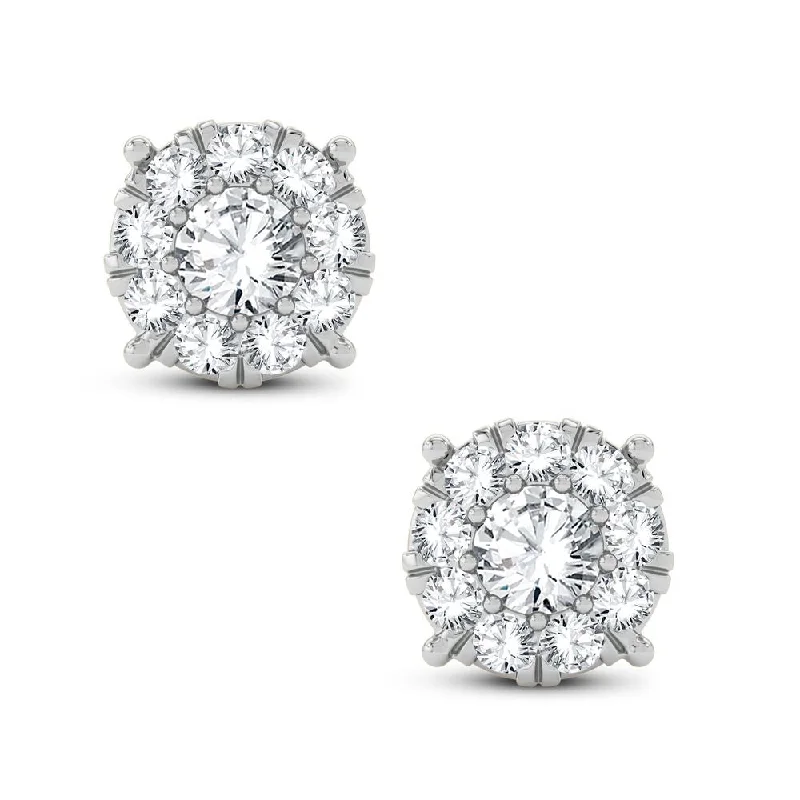 Best hoop earrings with blackened metal for an edgy and bold appearance-14K 0.25CT Diamond Earring