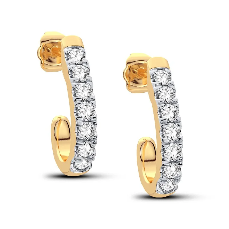 Best hoop earrings with vintage-style detailing for a nostalgic and timeless look-14K 0.27CT Diamond Earring