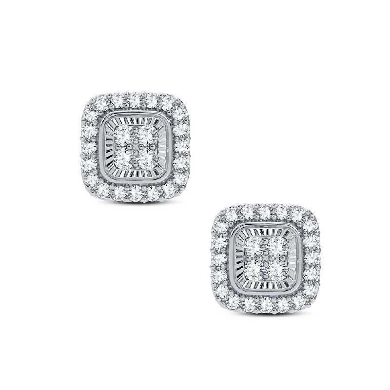 Hoop earrings with rhinestone embellishments for a glamorous and sparkling look-14K 0.33CT DIAMOND EARRING