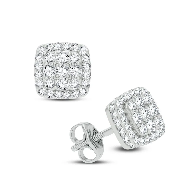 Stylish hoop earrings with diamond accents for an elegant and sparkling effect-14K 0.50CT DIAMOND EARRING