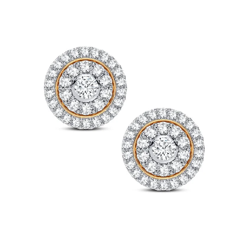 Best hoop earrings with twisted rope designs for a nautical-inspired style-14K 0.50CT DIAMOND EARRING