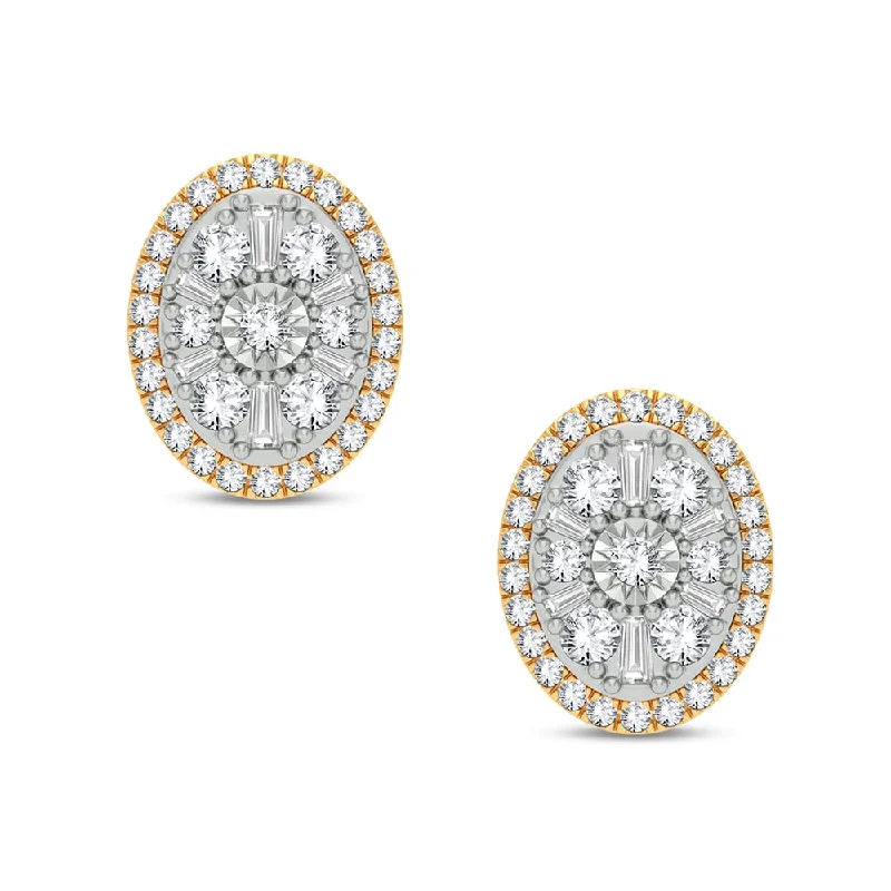 Best hoop earrings with asymmetrical designs for a fashion-forward, avant-garde look-14K 0.50ct Diamond Earring