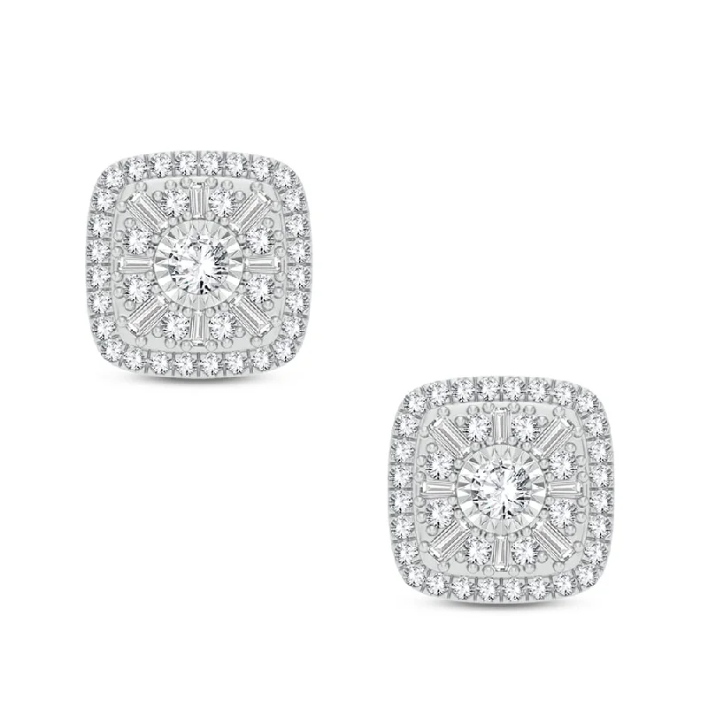 Hoop earrings with tortoiseshell designs for a chic and classic style-14K 0.50ct Diamond Earring