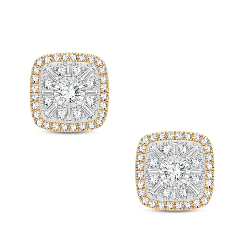 Best hoop earrings with detachable studs for a versatile and adjustable accessory-14K 0.50ct Diamond Earring