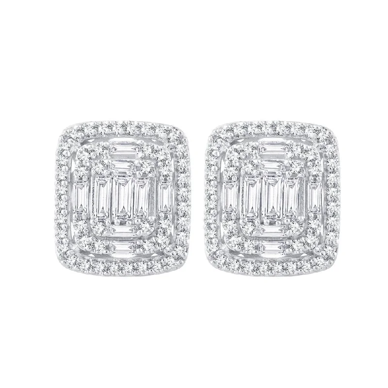 Hoop earrings with oversized designs for a bold, fashion-forward statement-14K 0.75ct Diamond Earring