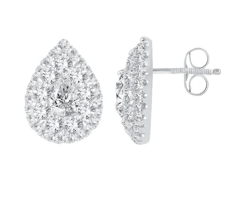 Best hoop earrings with geometric cuts for a sharp, modern appeal-14K 0.79ct Diamond Earring