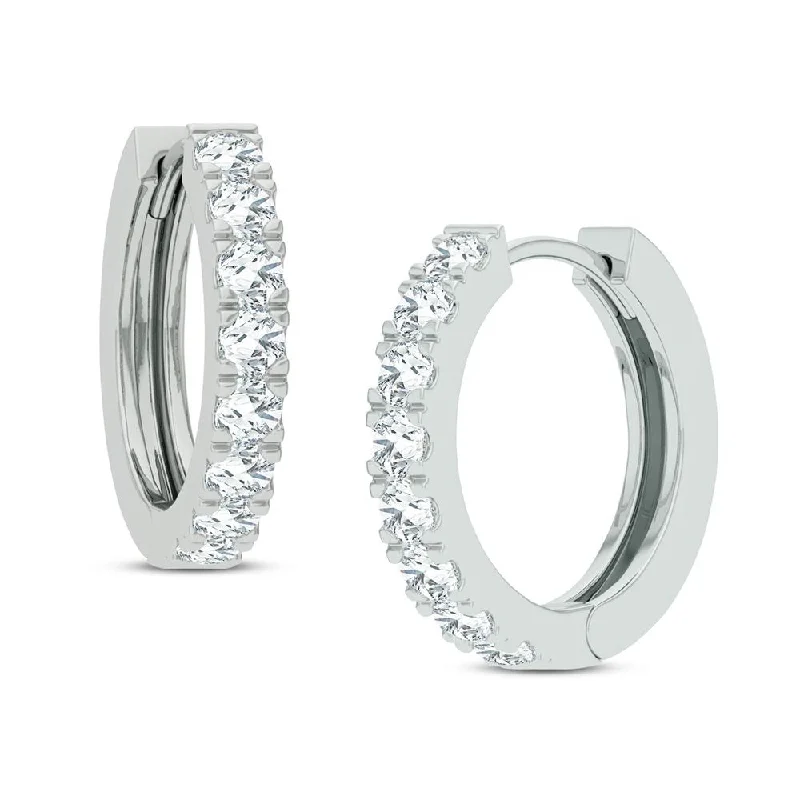 Hoop earrings with hearts for a sweet and romantic gesture-14K 1.00CT DIAMOND EARRING