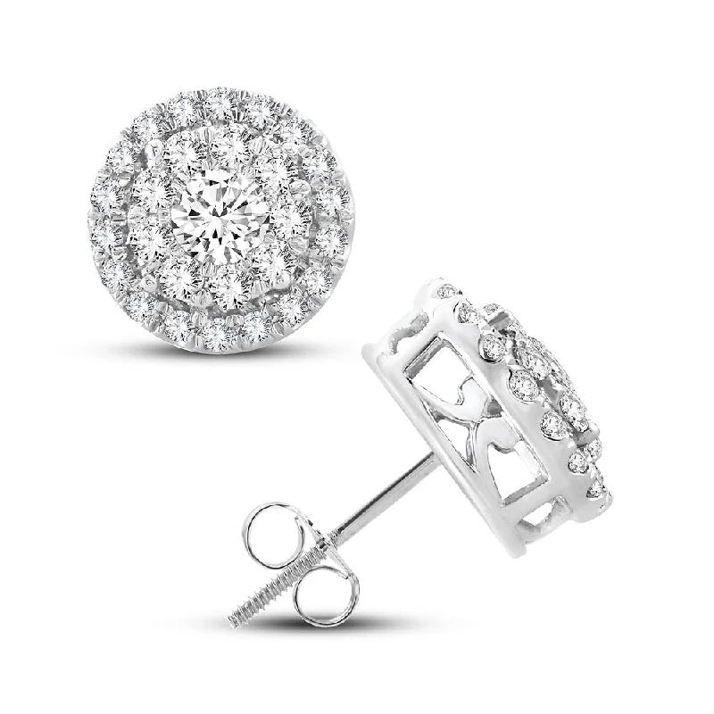 Best hoop earrings with sparkling cubic zirconia for a brilliant, budget-friendly effect-14K  1.01CT  Diamond Earring