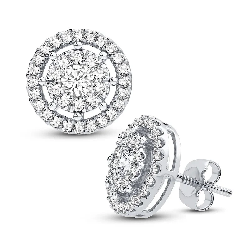 Best hoop earrings with vintage rhinestone embellishments for a retro-glam effect-14K 2.00CT DIAMOND EARRING