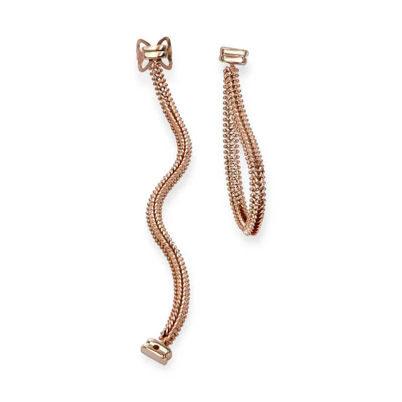 Best hoop earrings with infinity designs for a timeless and meaningful symbol-Alexandre 14K Rose Gold Imperial Rope Earrings