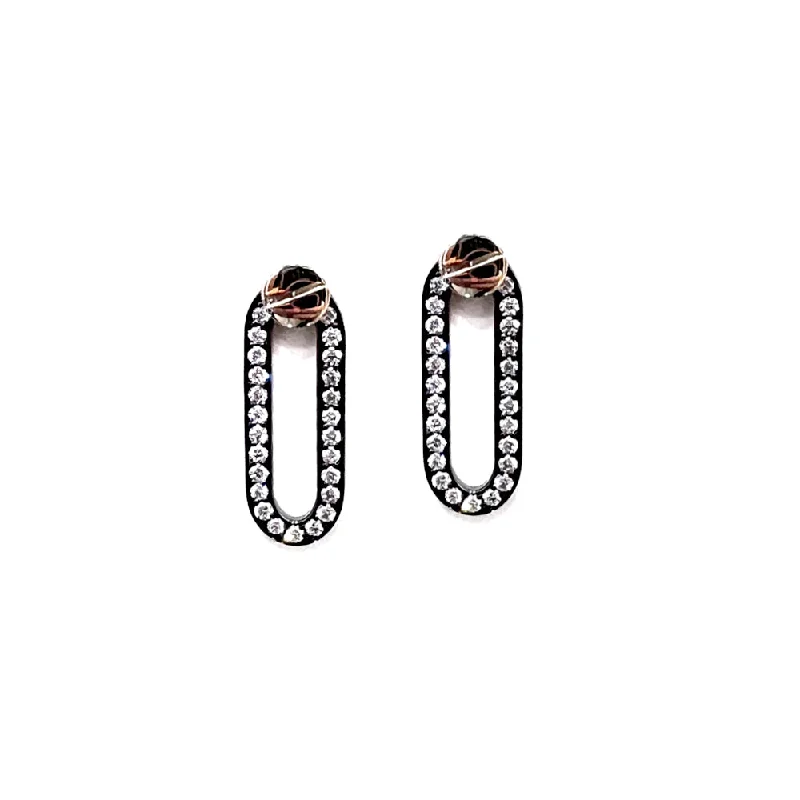 Hoop earrings with luxe velvet finishes for a rich and luxurious touch-CHARLOTTE Small