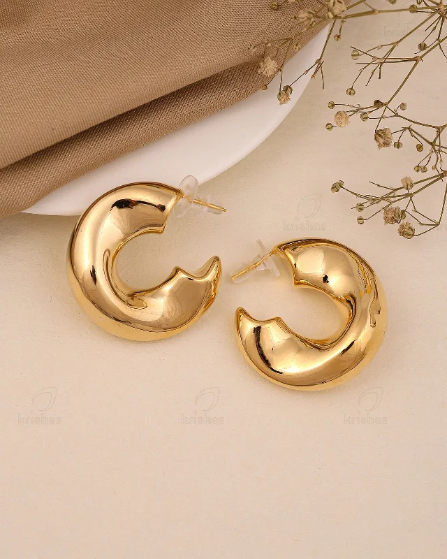 Best hoop earrings with matte finish for a sophisticated, understated design-Chuck Fashionable Hoops