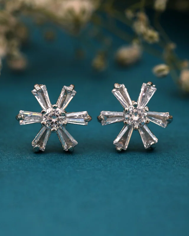 Hoop earrings with circle designs for a classic and timeless shape-Daisy Mini Cz Studs