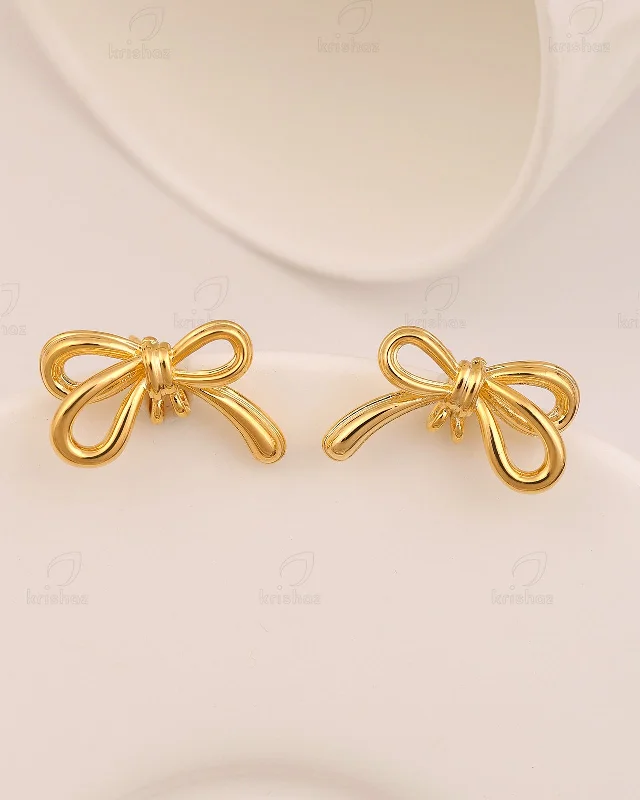 Best hoop earrings with stacked layers for a dimensional and bold look-Noris Bow Fashionable Studs