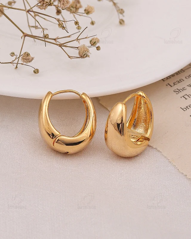 Hoop earrings with luxe velvet finishes for a rich and luxurious touch-Odd Ball Fashionable Hoops