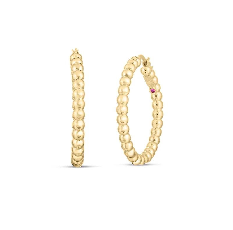 Hoop earrings with open designs for a modern, lighthearted vibe-Roberto Coin Oro Classic Yellow Gold Classic Earrings, 30mm