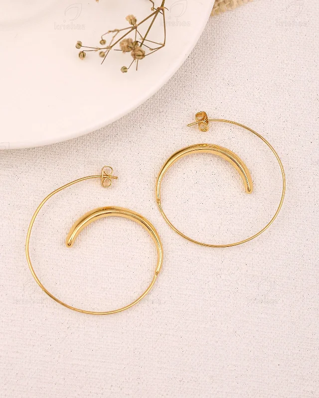 Best hoop earrings with angel wing accents for a spiritual and meaningful design-Six Shape Fashionable Hoops