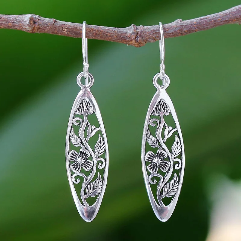 Best hoop earrings with vintage coins for a retro, antique-inspired style-Spring Daisy Sterling Silver Earrings