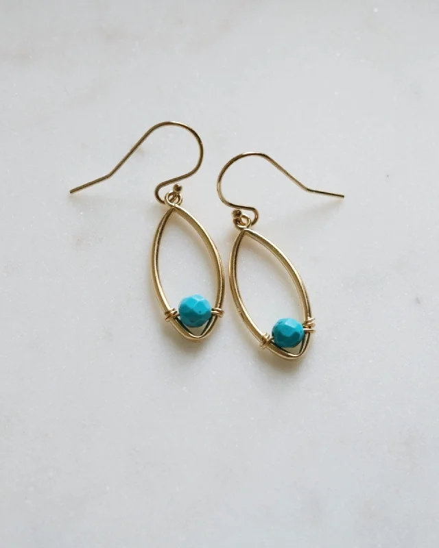 Medium hoop earrings for an everyday look with the perfect balance of style-Turquoise ritual earrings