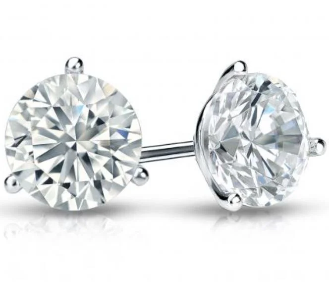 Elegant necklaces and pendants with diamond accents for added sparkle-14W Round Brilliant Cut Lab Grown Diamond Martini Studs