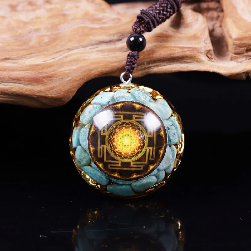 Beautiful necklaces and pendants with moonstone for an ethereal, mystical appearance-Amazonite Orgone Necklace