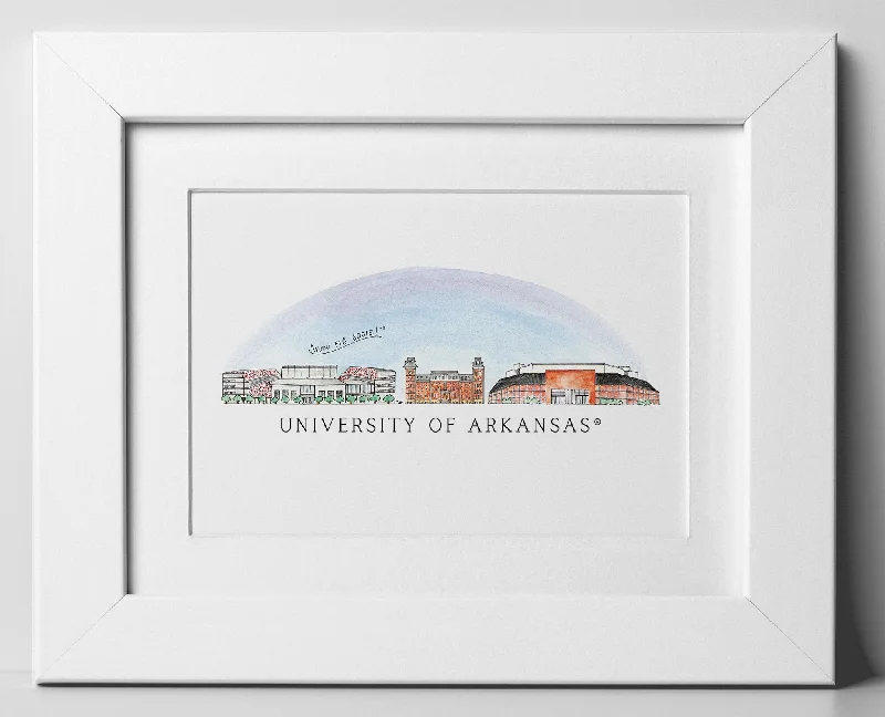 Best necklaces and pendants with minimalist pendants for a sleek, understated look-Arkansas Skyline 8x10 Print