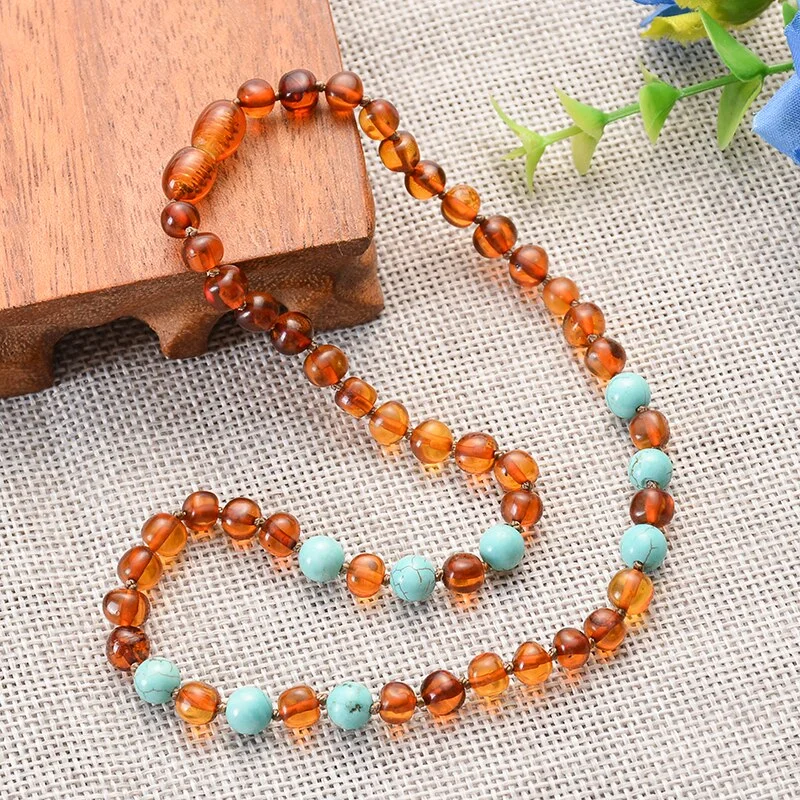 Best necklaces and pendants with rose gold for a warm and romantic appeal-Baltic Amber Deep Healing Necklace