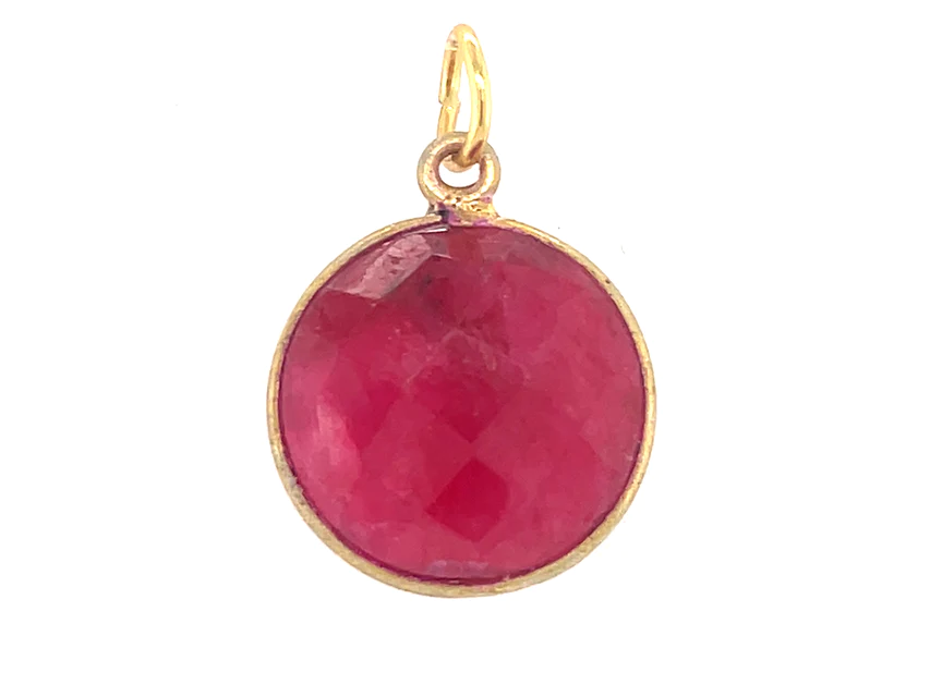 Best necklaces and pendants with intertwined designs for a symbol of unity-Birthstone Pendant Ruby/July