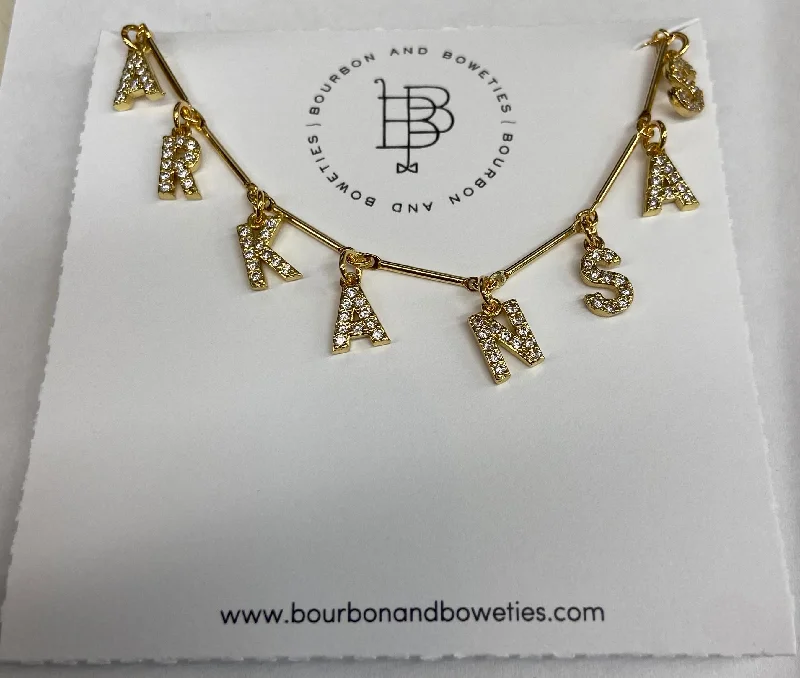 Necklaces and pendants with enamel accents for a colorful, eye-catching appearance-Bourbon and Boweties | Arkansas Necklace