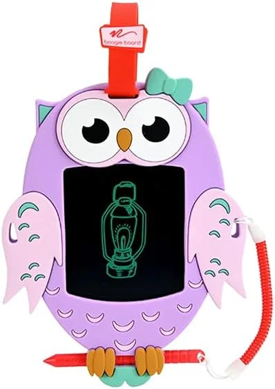 Beautiful necklaces and pendants with layered chains for a fashionable, chic look-Buggie Board Sketch Pals Owls