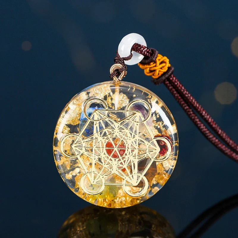 Beautiful necklaces and pendants with layered chains for a fashionable, chic look-Citrine Orgone Prosperity Necklace