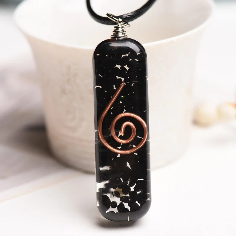 Personalized necklaces and pendants with name engravings for a custom touch-Cleansing Tourmaline Orgone Pendant