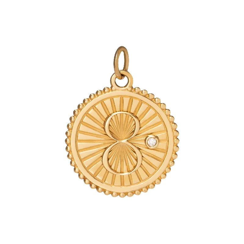 Best necklaces and pendants for everyday wear with minimalist designs-Medium Karma Medallion