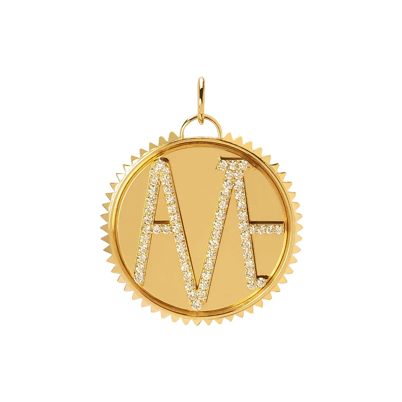 Necklaces and pendants with leaf-shaped designs for an earthy, organic feel-Large Amate Medallion