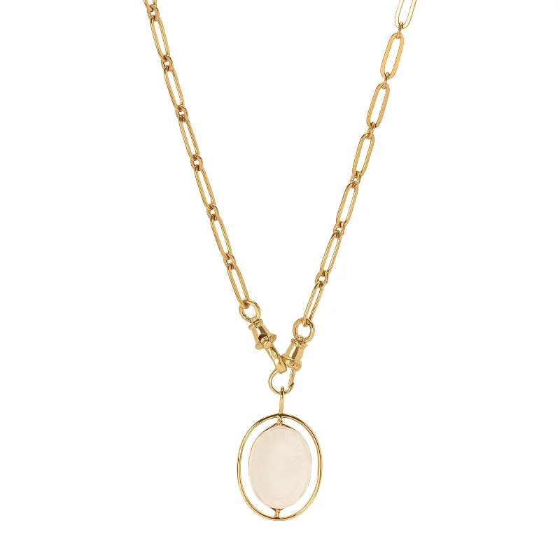 Beautiful necklaces and pendants with diamond halo settings for extra brilliance-L'amour Nº2 Necklace - Crystal