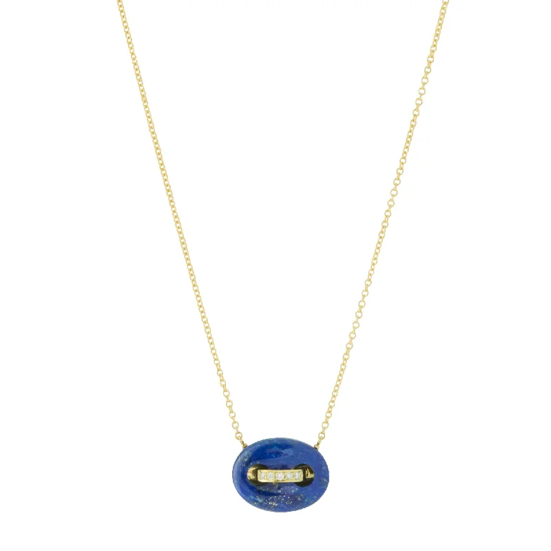 Best necklaces and pendants with heart-shaped lockets for a sentimental keepsake-Mariner Link Necklace - Lapis