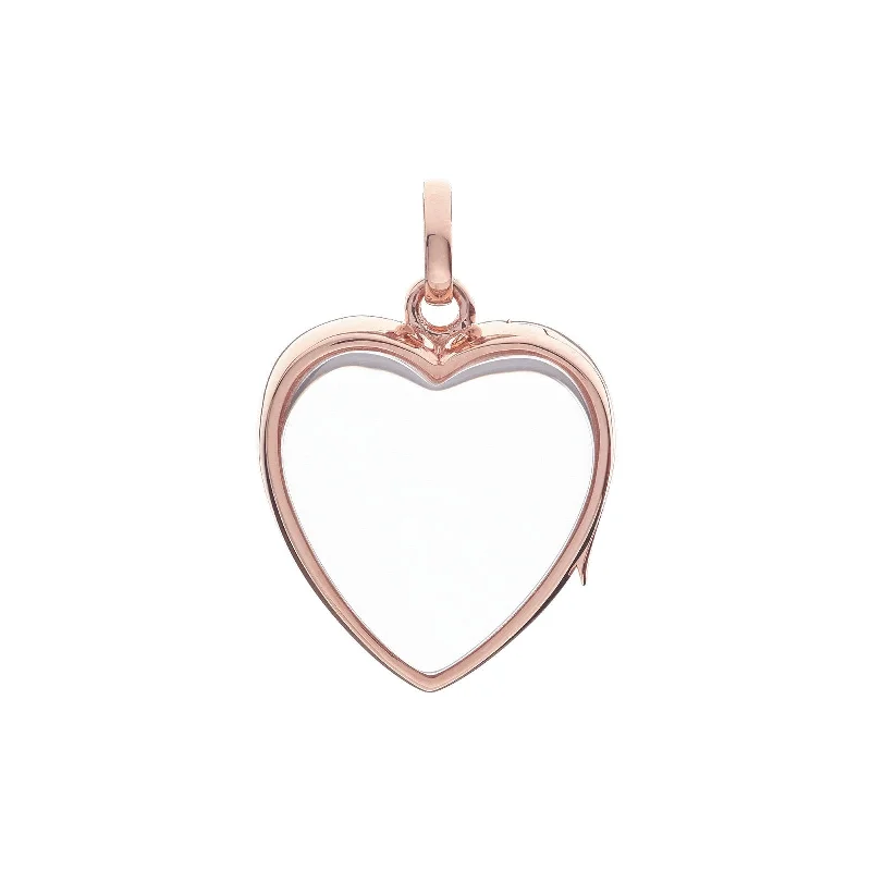 Best necklaces and pendants with infinity hearts for a romantic, eternal symbol-Medium Heart Locket - Rose Gold