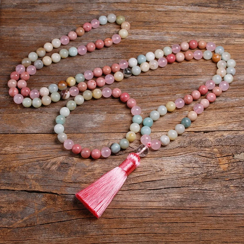 Unique necklaces and pendants with tree of life motifs for nature-inspired elegance-Love and Hope 108 Mala Set